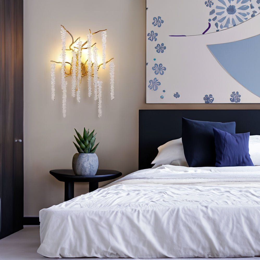Luxury Wisteria On Branch Sconce Light - Sconce - Crystal & Lux