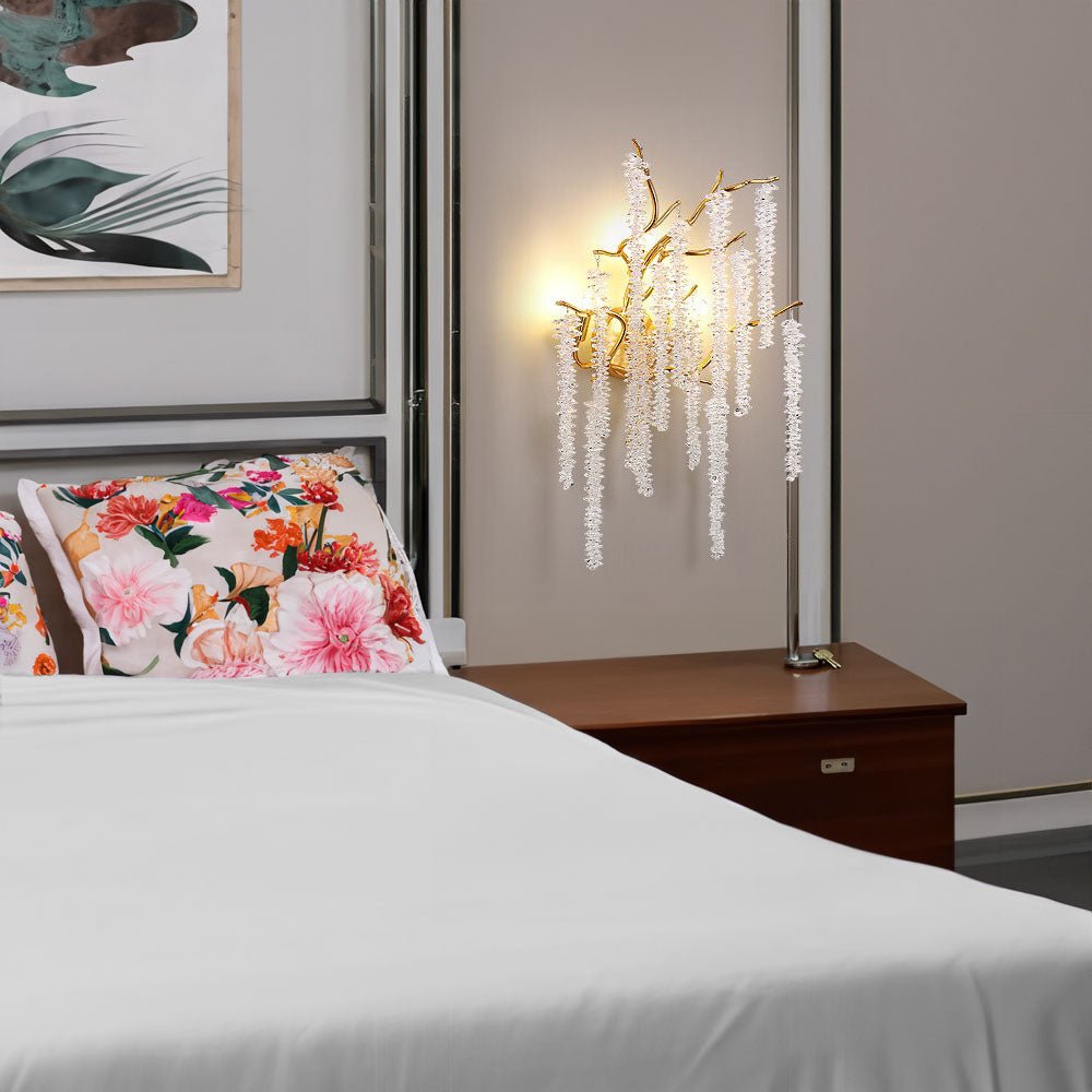 Luxury Wisteria On Branch Sconce Light - Sconce - Crystal & Lux