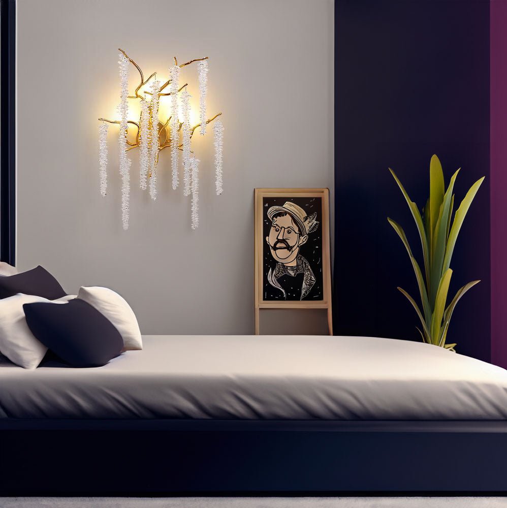 Luxury Wisteria On Branch Sconce Light - Sconce - Crystal & Lux